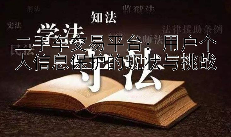 二手车交易平台：用户个人信息保护的现状与挑战