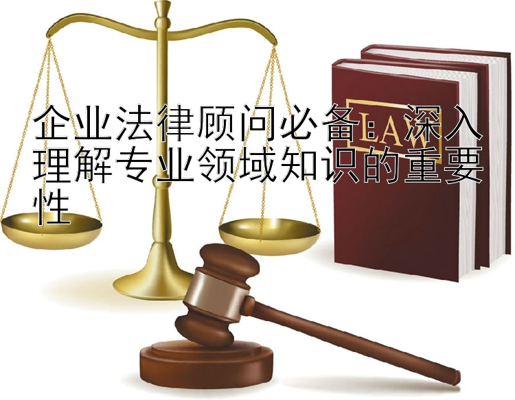 企业法律顾问必备：深入理解专业领域知识的重要性